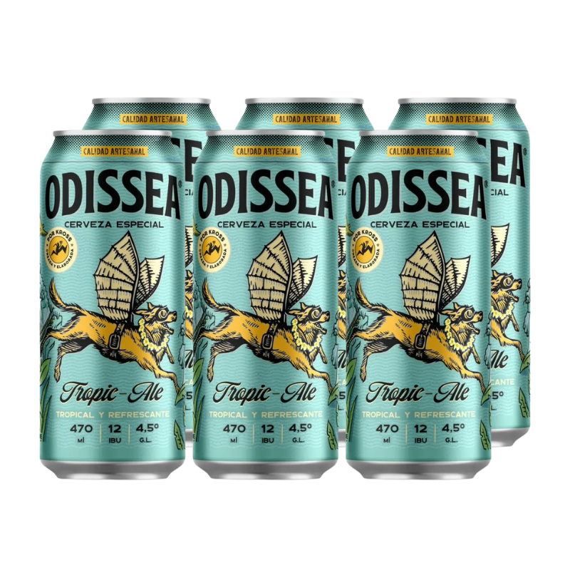 Cerveza Kross Odissea Tropic Ale Lata 470cc x6