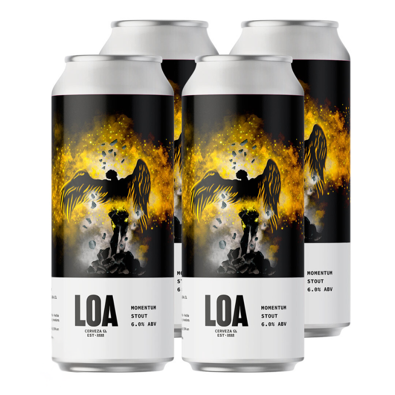 Pack 4x Cerveza LOA Momentum Stout 470ml