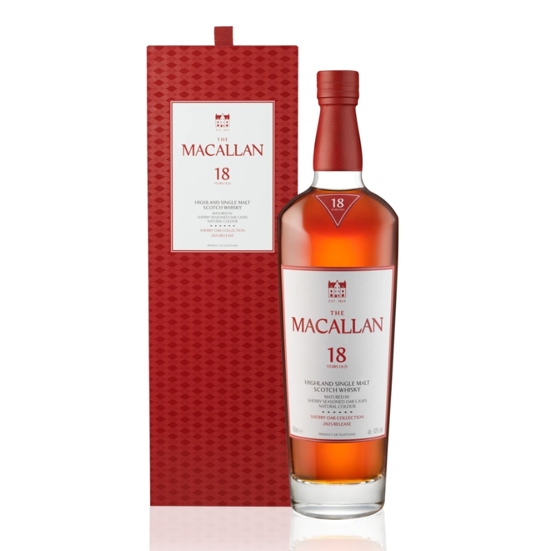 Whisky The Macallan Single Malt Scotch 18 años Sherry Oak Cask 700cc