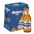 x6 Cerveza Mahou Sin Alcohol Botella 250cc