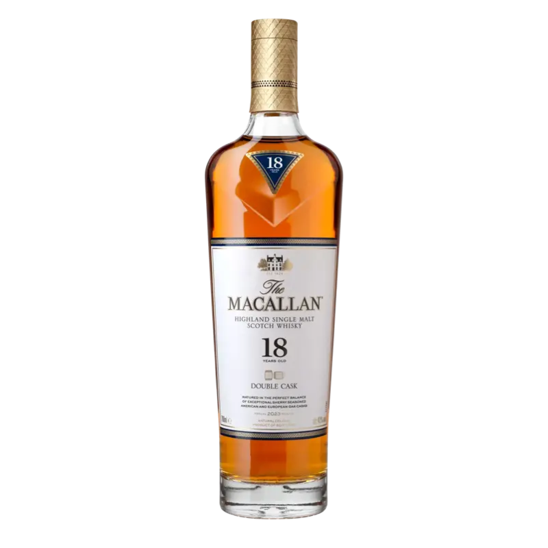 Whisky The Macallan Single Malt Scotch 18 años Double Cask