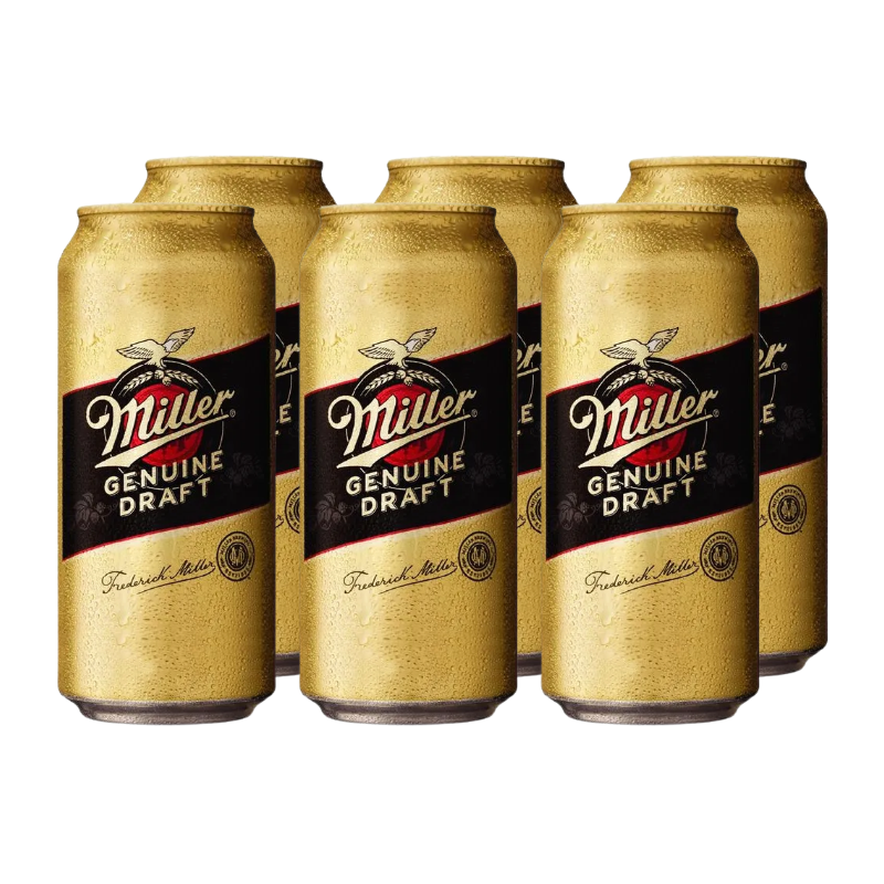 Cerveza Miller Lager 4.7° 470cc x6
