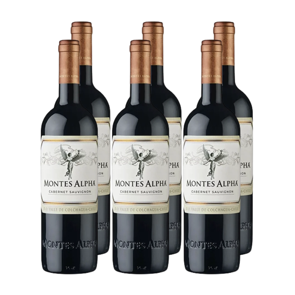 x6 Vino Montes Alpha Cabernet Sauvignon ($10.490 c/u)