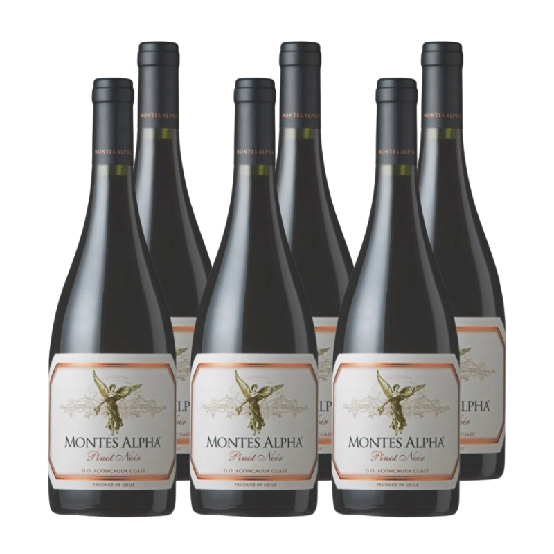 Vino Montes Alpha Pinot Noir 750cc x6 ($10.990 c/u)