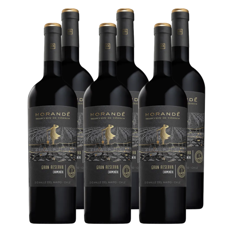 Vino Morandé Selección de Viñedos Gran Reserva Carmenere 750cc x6