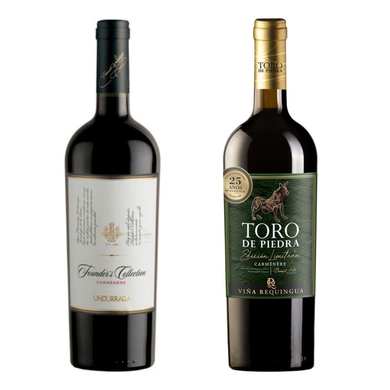 Pack Carmenere: Undurraga Founders Collection + Toro de Piedra Edición Limitada Carmenere 750cc