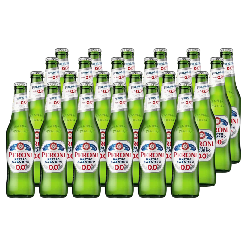 24x Cerveza Peroni Lager 0.0° Sin Alcohol 330cc