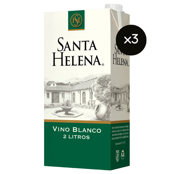 Santa Helena Vino Blanco Caja 2L x3 ($3.130 c/u)