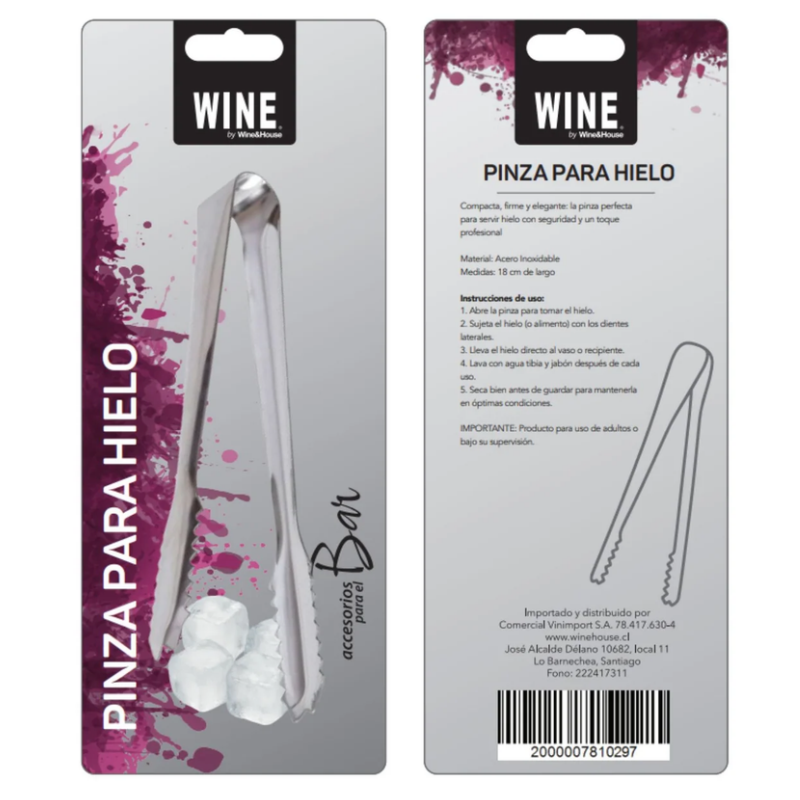 Pinza para Hielo Wine House