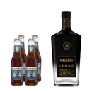 Pack Pisco Mal paso Icono 700ml + x4 Fever Tree Light Madagascan Cola 200ml