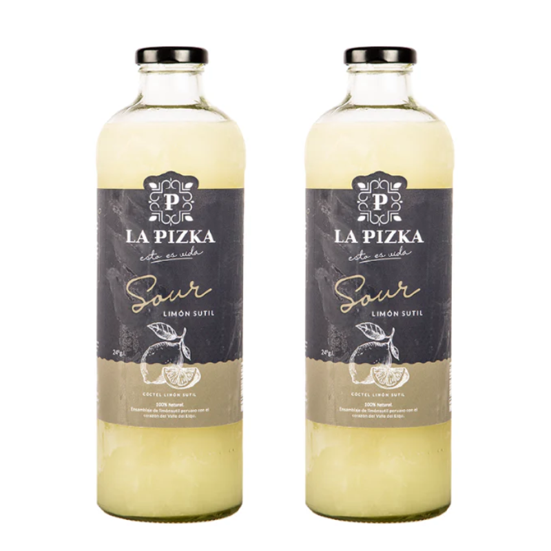 Pack x2 La Pizka Limón Sutil 1L ($11.590 c/u)