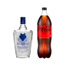 Pisco Diablo Transparente 40° 750cc + Bebida 1.5L