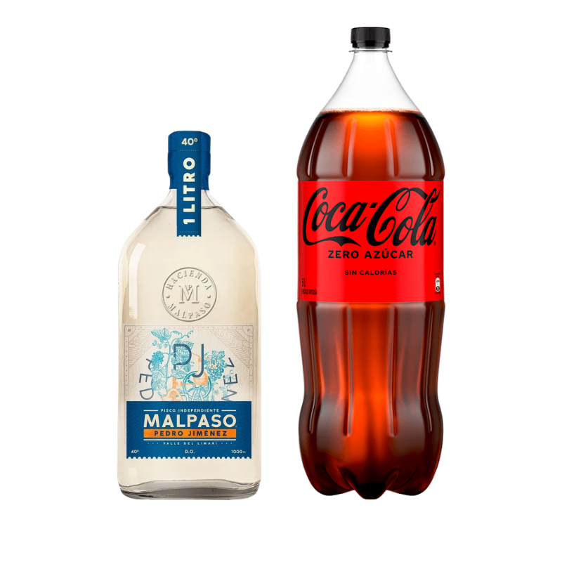 Pisco MalPaso Pedro Jimenez 40° 1L + Bebida 3L