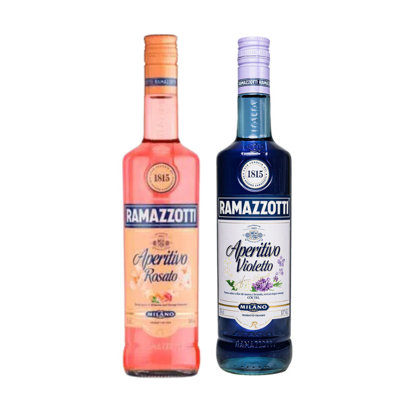 Pack Licor Aperitivo Ramazzotti Rosato 700cc + Licor Aperitivo Ramazzotti Violetto 700cc