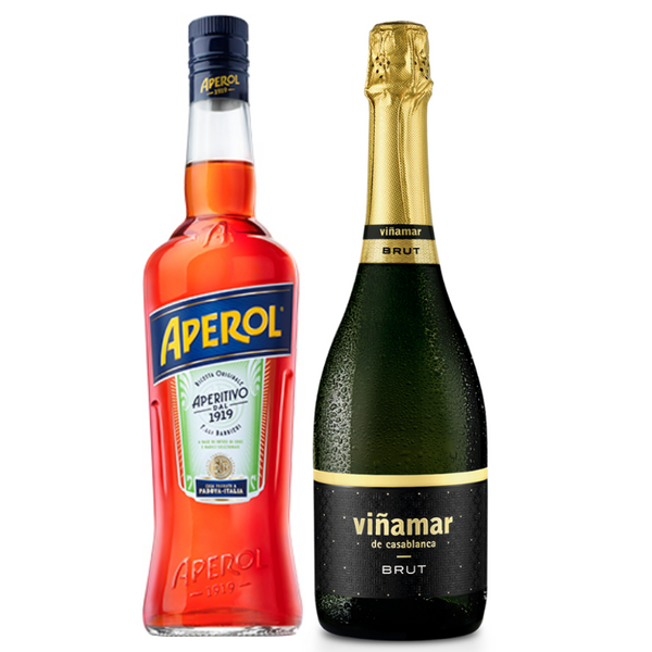 Licor Aperitivo Aperol Spritz + Espumante Viñamar Brut 750cc