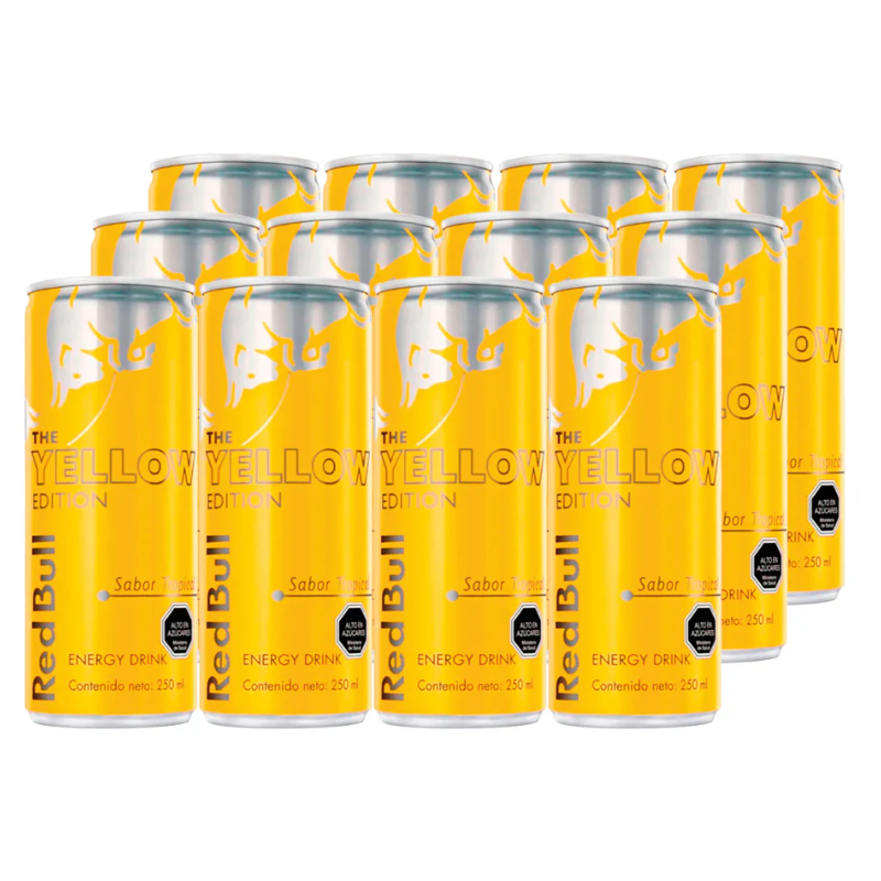 Bebida Energetica Red Bull The Yellow Edition Tropical 250ml x12