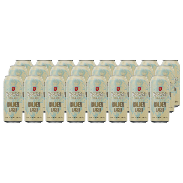 x24 Cerveza Royal Guard Golden Lager 470cc