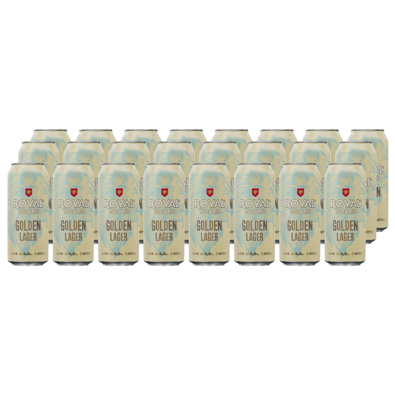 x24 Cerveza Royal Guard Golden Lager 470cc