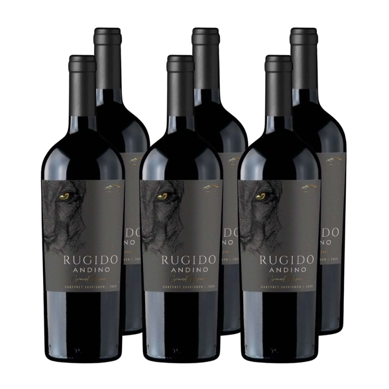 x6 Vino Rugido Andino Carmenere 750cc ($6.690 c/u)