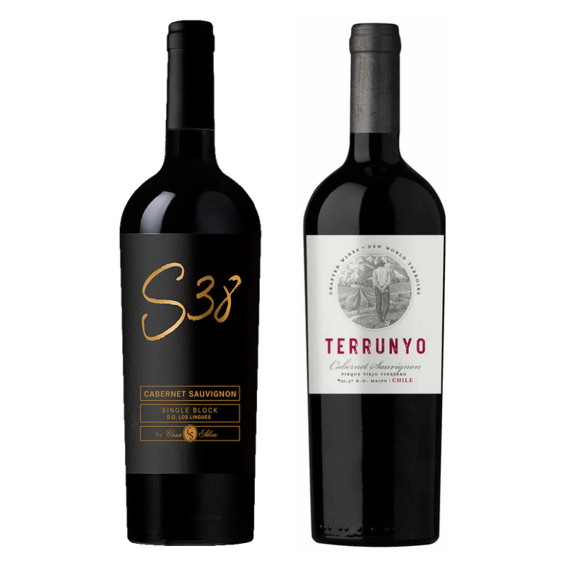 Pack Cabernet Sauvignon: Casa Silva S38 + Terrunyo 750cc