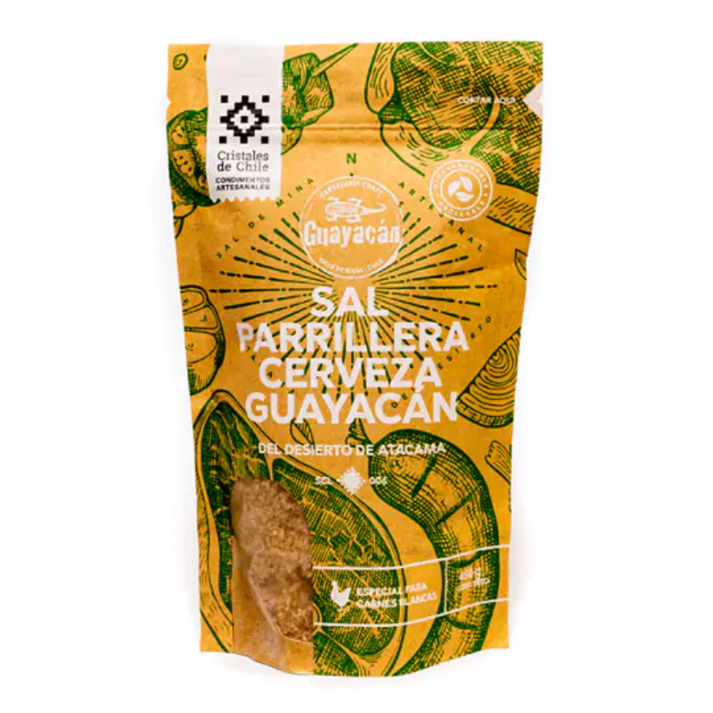 Sal Parrillera Cerveza Cristales de Chile 450gr