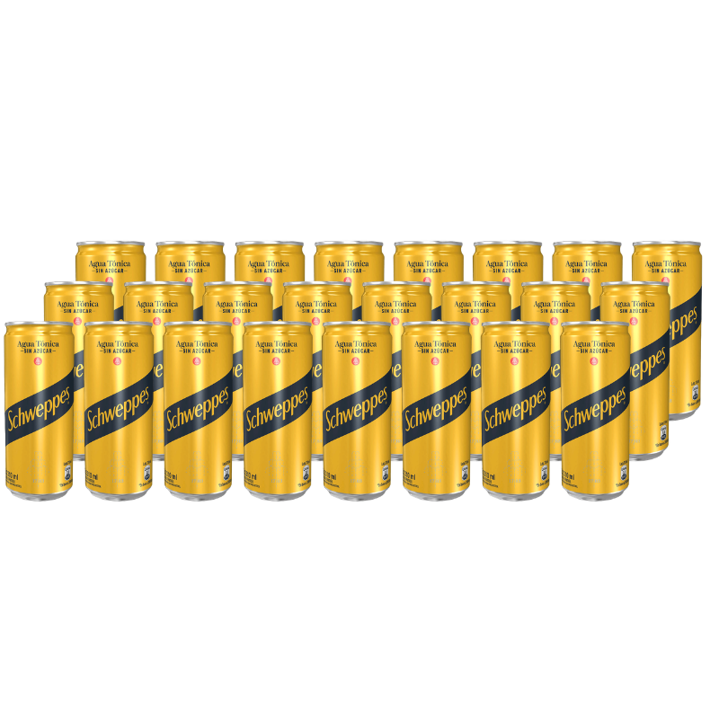 Bebida Schweppes Agua Tónica Sin Azúcar 310cc x24