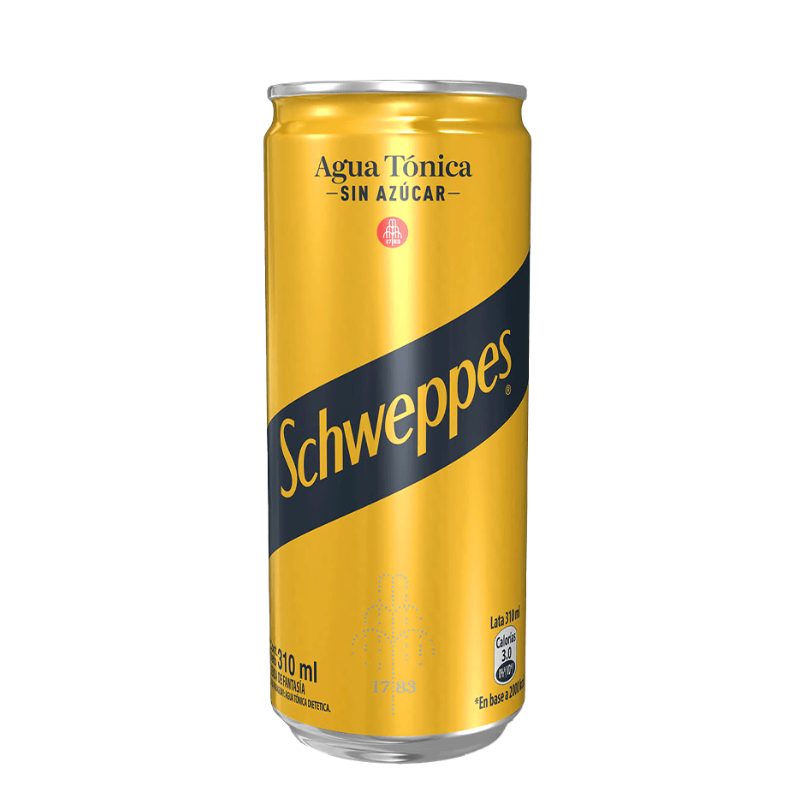 Bebida Schweppes Agua Tónica Sin Azúcar 310cc