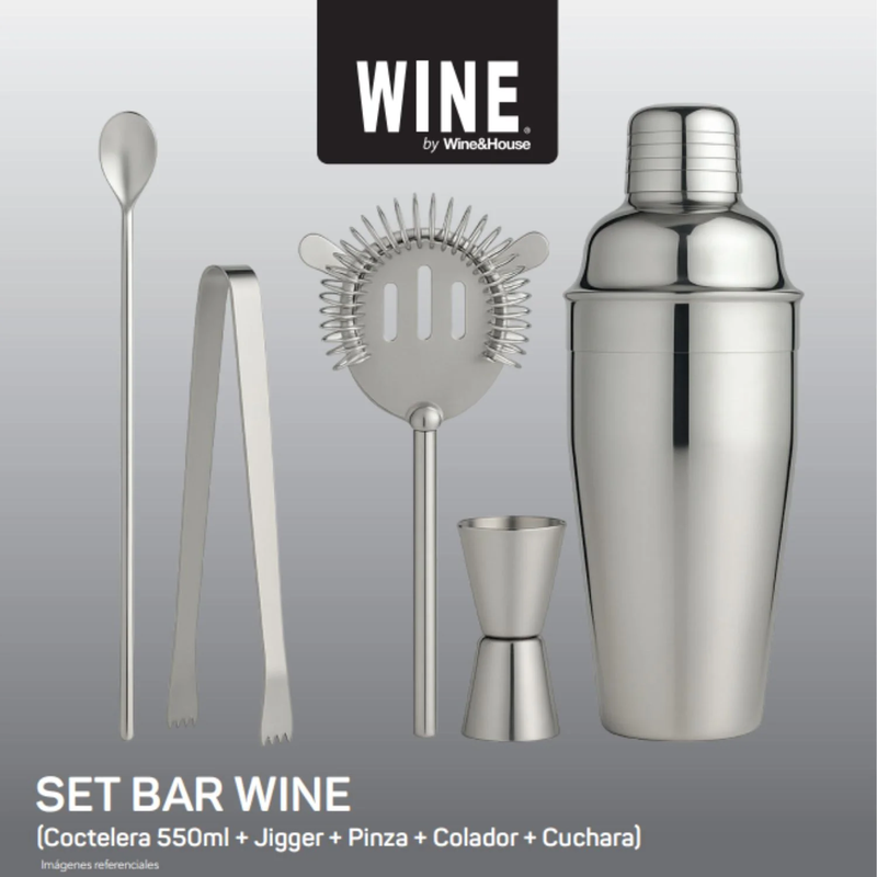 Set de Bar de Acero Inoxidable Wine House