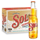 Cerveza Sol Lager 4.5° 330 cc Pack 18 un.