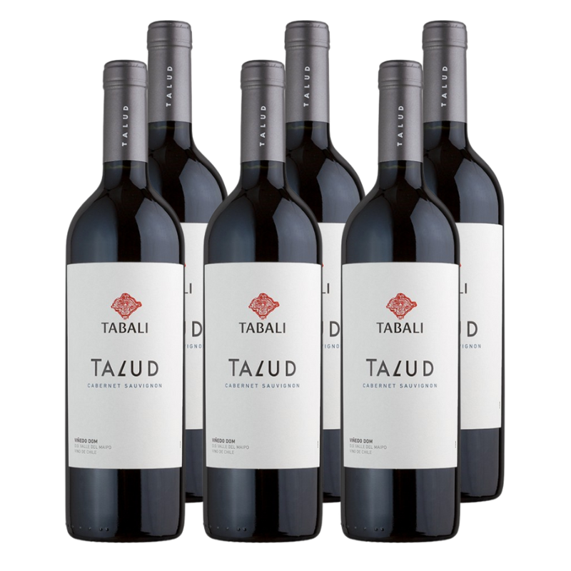x6 Vino Tabali Talud Cabernet Sauvignon 750cc ($11.990 c/u)