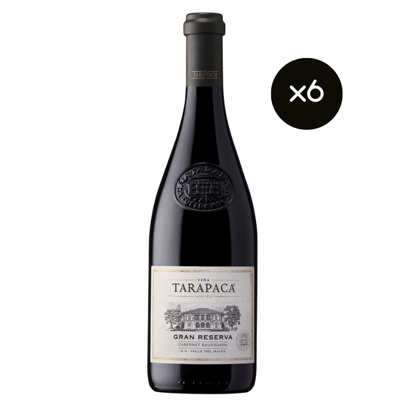 x6 Vinos Tarapacá Gran Reserva Cabernet Sauvignon ($6.590 c/u)