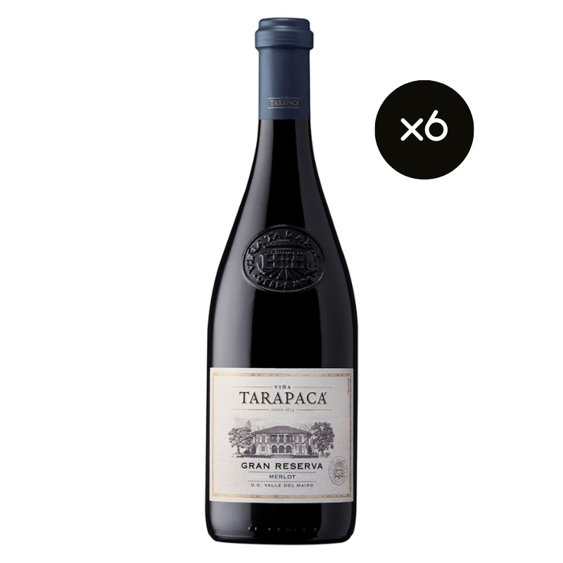 Pack 6 Vinos Tarapaca Gran Reserva Merlot ($6.690 c/u)