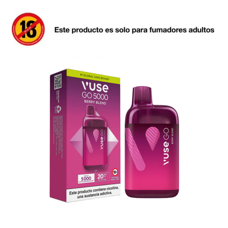 Vaporizador Vuse GO 5000 Raspberry