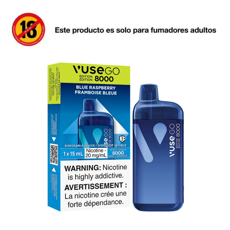 Vaporizador Vuse GO 8000 Raspberry