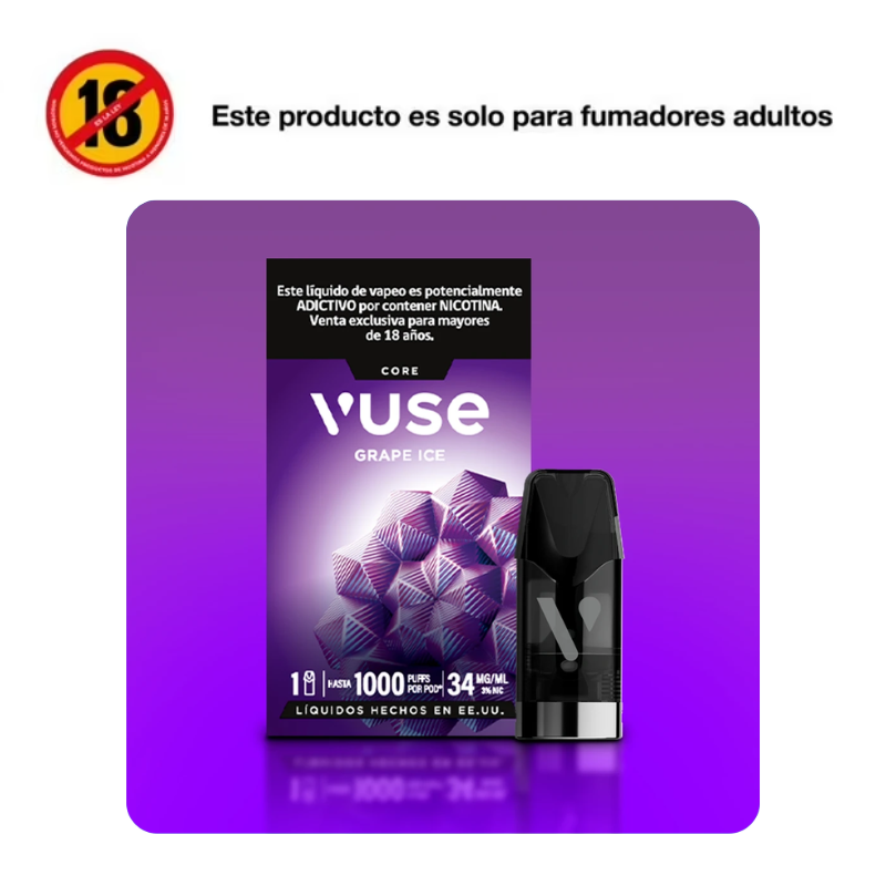 Vaporizador Vuse Pro One 1 Pod Grape Ice