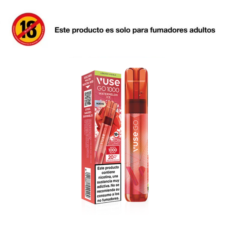 Vaporizador Vuse GO 1000 Watermelon Ice
