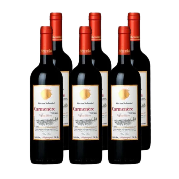 Vino Von Siebenthal Carmenere 750cc x6 ($9.990 c/u)