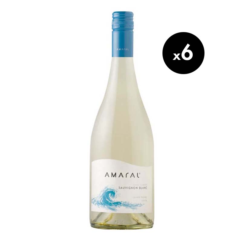 Vino Amaral Sauvignon Blanc 750cc x6 ($5.490 c/u)