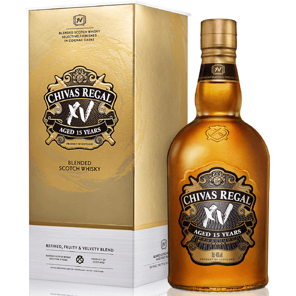 Whisky Chivas Regal Blended Scotch Whisky XV Gold Bottle 15 años