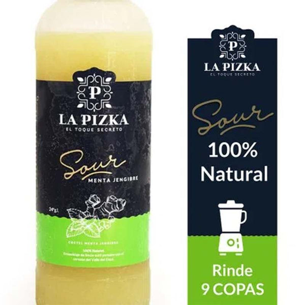 La Pizka Pisco Sour Menta Jengibre 1L