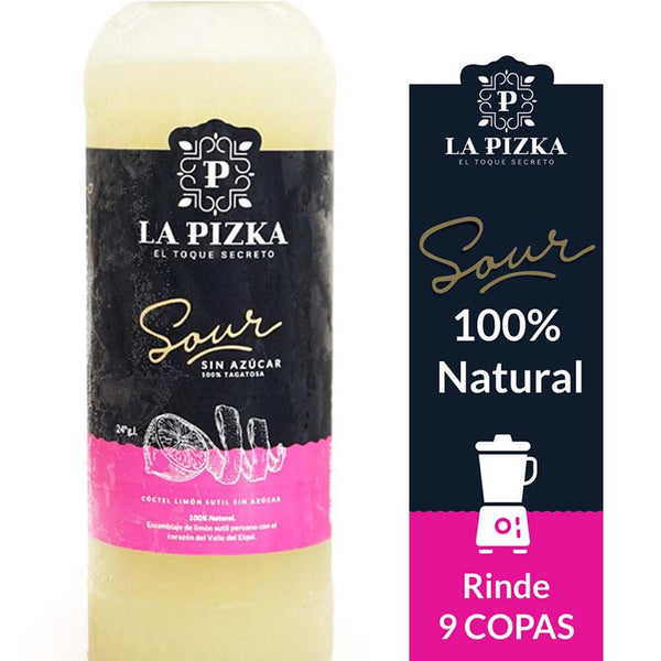 La Pizka Pisco Sour Limón Sutil Sin Azúcar 1L