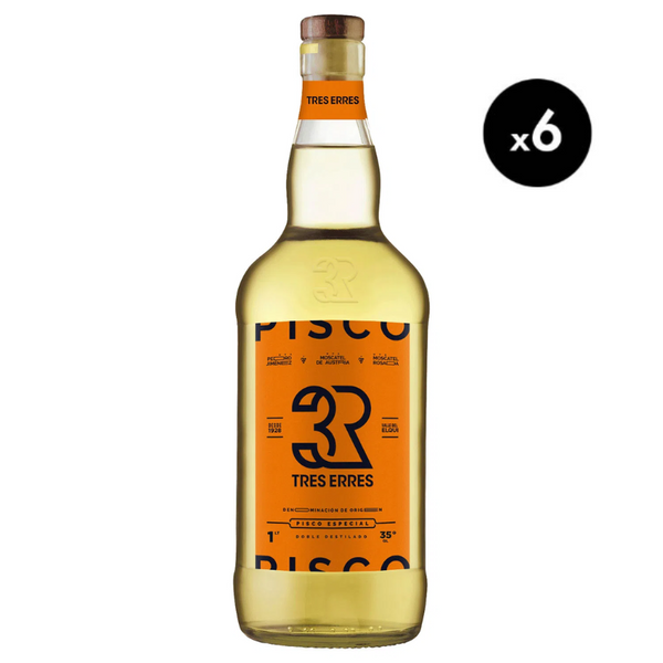 Pisco Tres Erres 3R 35° 1 Lt. X6 ($4.832 c/u)