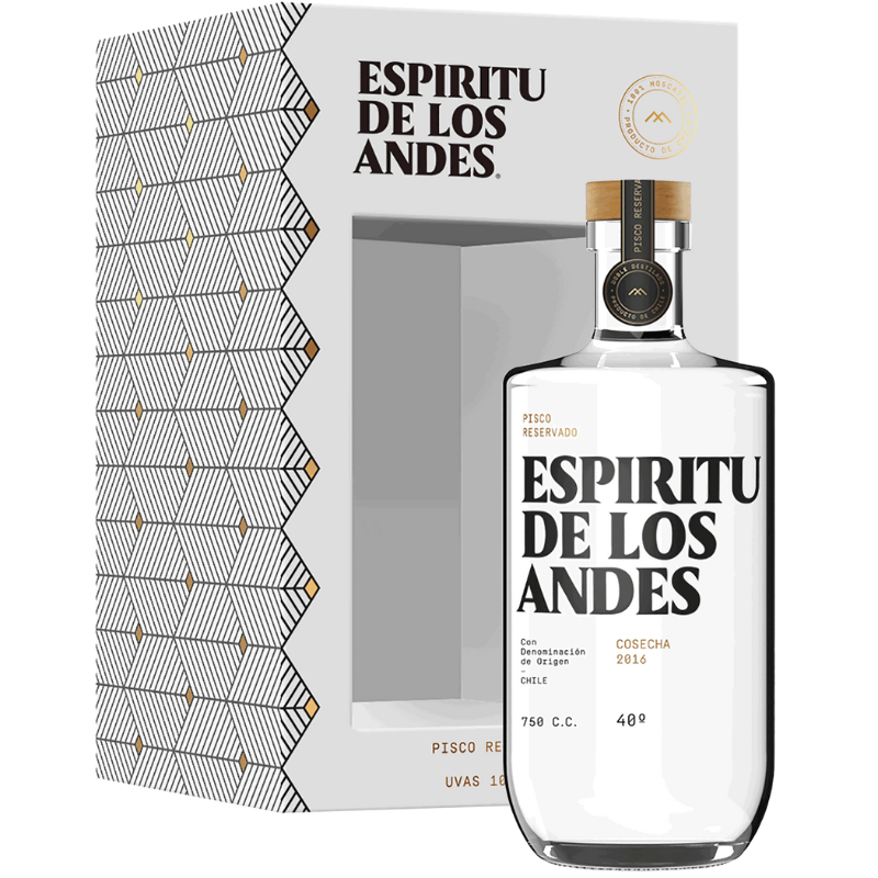 Pisco Espíritu de los Andes Reservado 40° 750cc